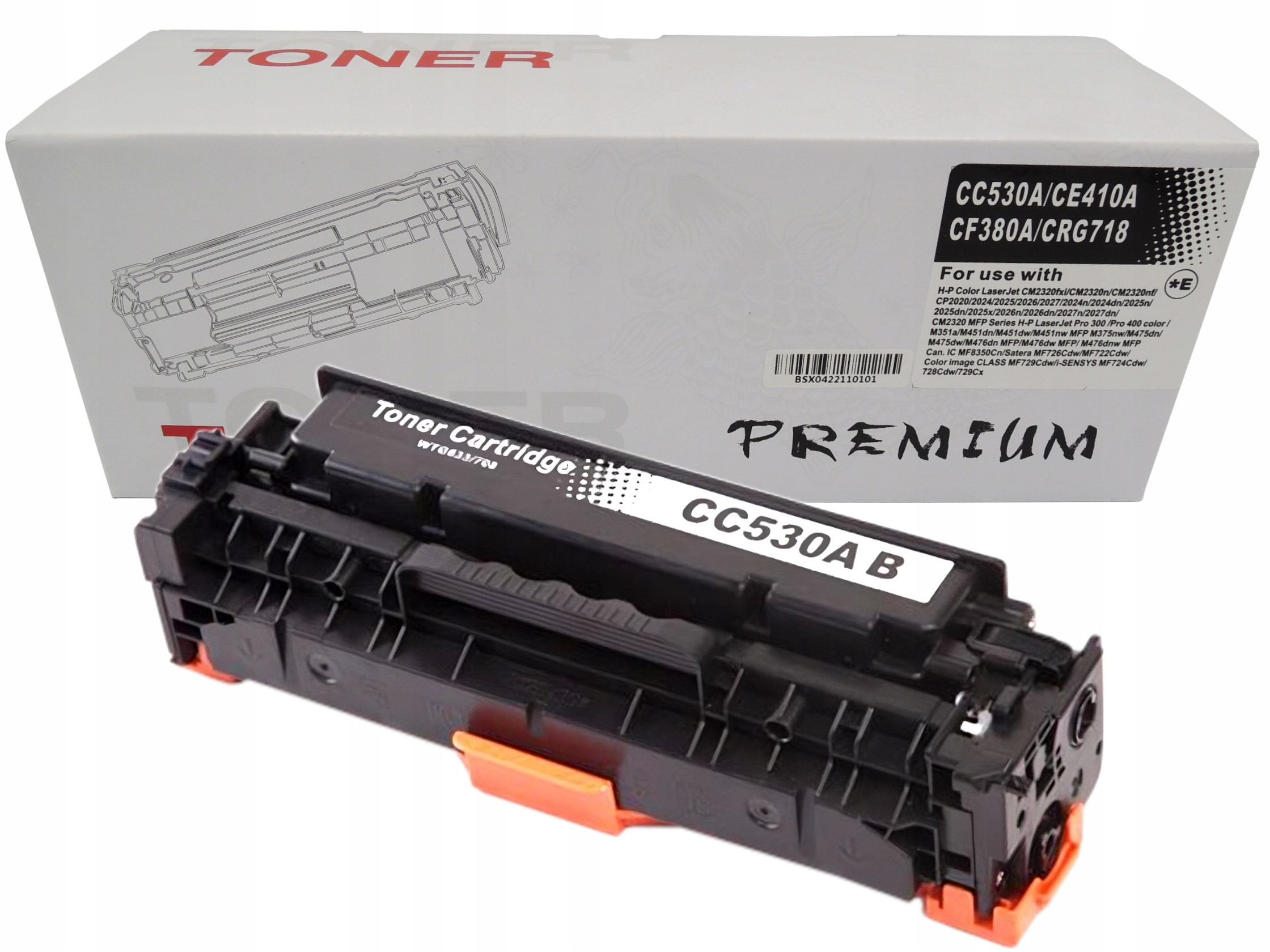 УНИВЕРСАЛНА КАСЕТА ЗА HP/CANON - CC530A/CE410A/CF380A/CRG-718BK (CRG718BK) - Black - PN HT-CC530 - NEOMAX